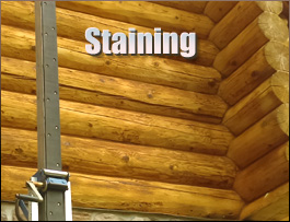  Chambers County, Alabama Log Home Staining